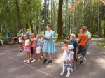 В городском парке культуры и отдыха состоялась игровая программа «В гостях у лета»