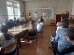 29 сентября в Новописцовской школе прошла встреча с председателем совета ветеранов Новописцовского городского поселения Казновым Геннадием Витальевичем.